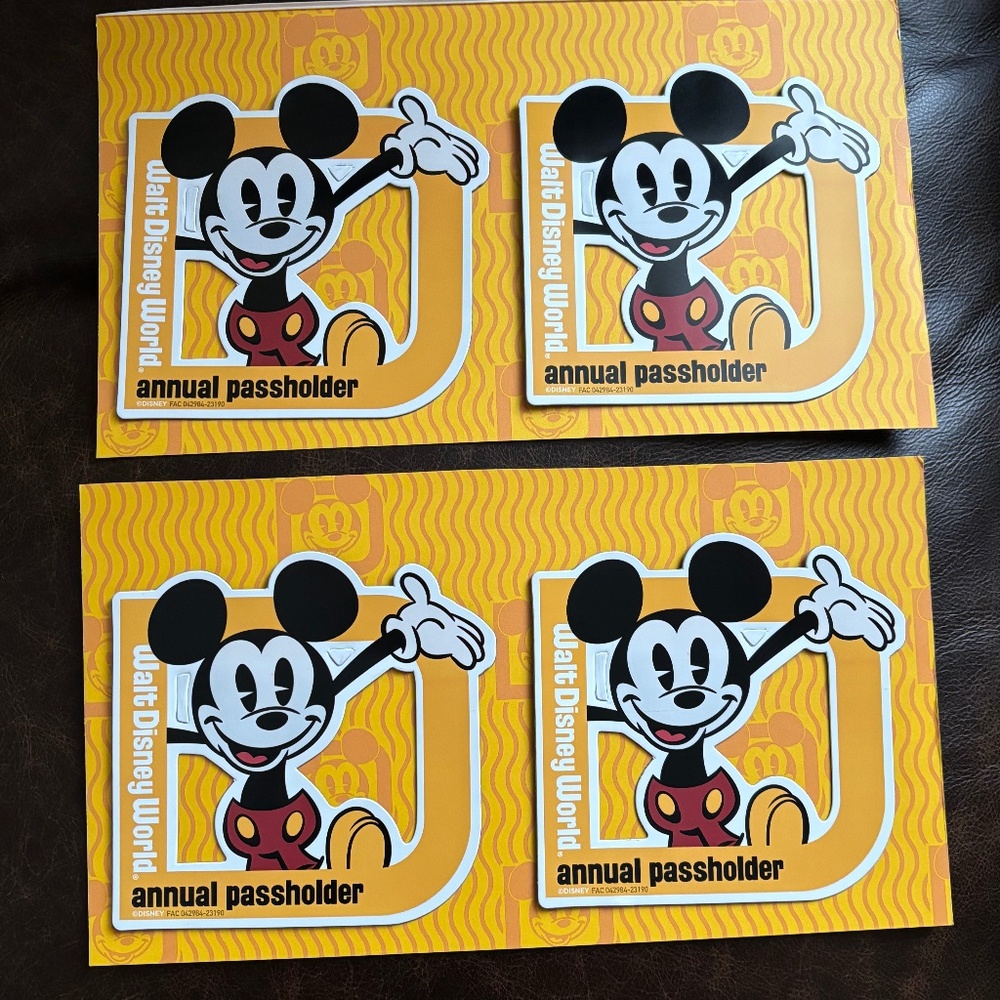 Disney Annual Passholder Magnets (set of 4)